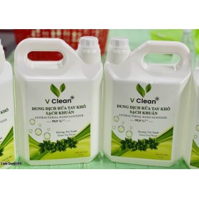 Dung dịch rửa tay khô sạch khuẩn Vclean - 5L