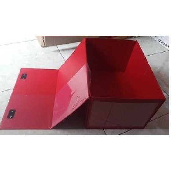 Bìa hộp si đúc 20cm màu đỏ 