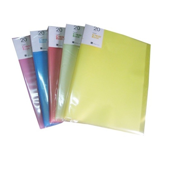 Bìa nhựa trong 20 lá Clear Book VC 