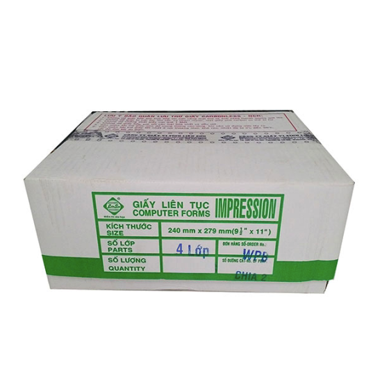 Giấy liên tục 4 liên 210x279mm 