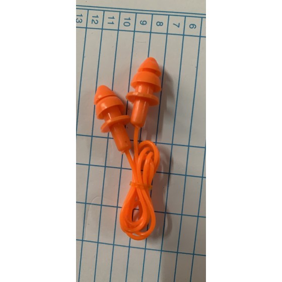 Nút tai chống ồn nhựa cam 