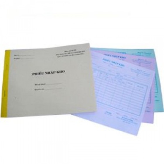 Phiếu nhập kho 3 liên 13x19cm 