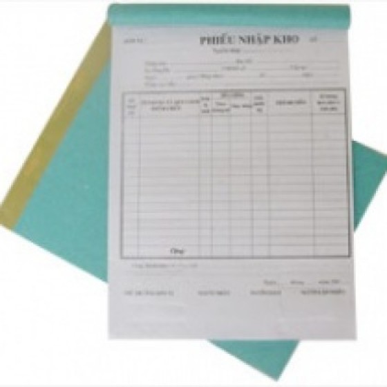 Phiếu nhập kho 3 liên A4 20x25 