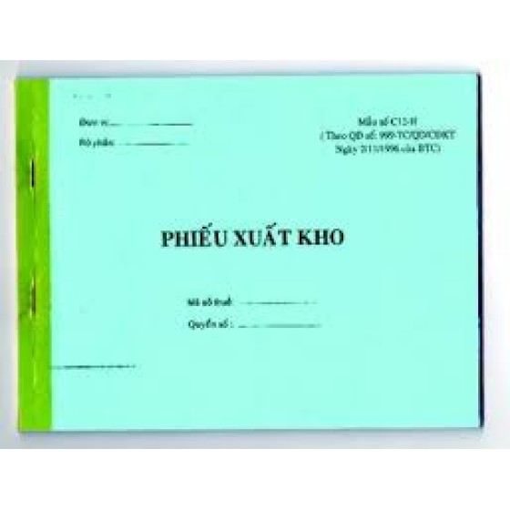 Phiếu xuất kho 3 liên A5 16x20 