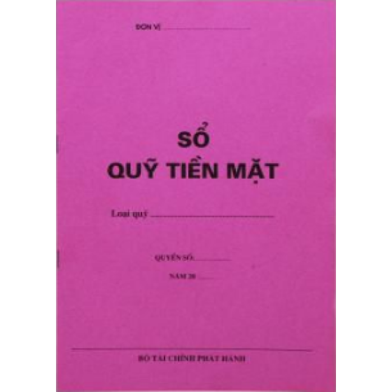 Sổ quỹ tiền mặt 